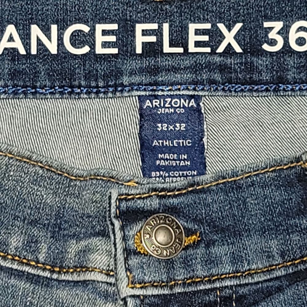 Arizona Advance Flex 360° Men's Size 32x32 Athletic Fit Straight Leg Jeans NWT - Picture 8 of 8